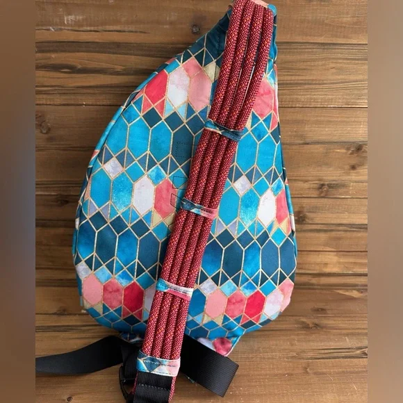 KAVU Stained Glass Rope Sling Crossbody & Wallet - Picture 5 of 14